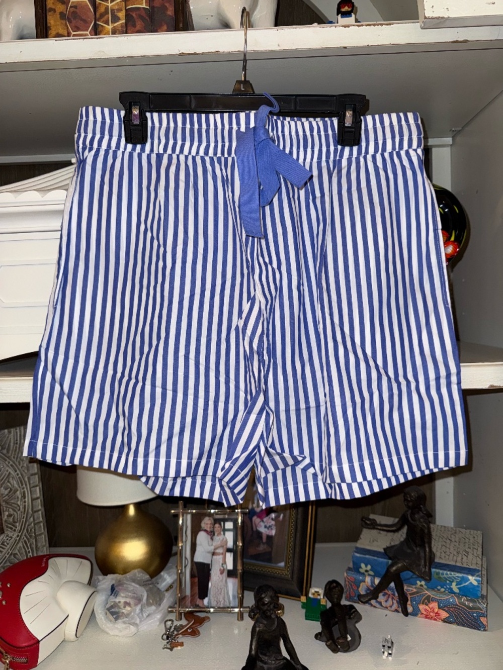 Lake pajamas blue striped pj bottoms XL